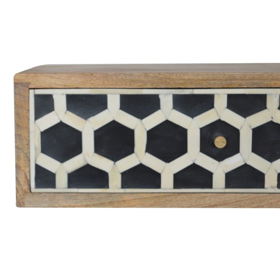 Wall Mounted Bone Inlay Bedside - Image 7