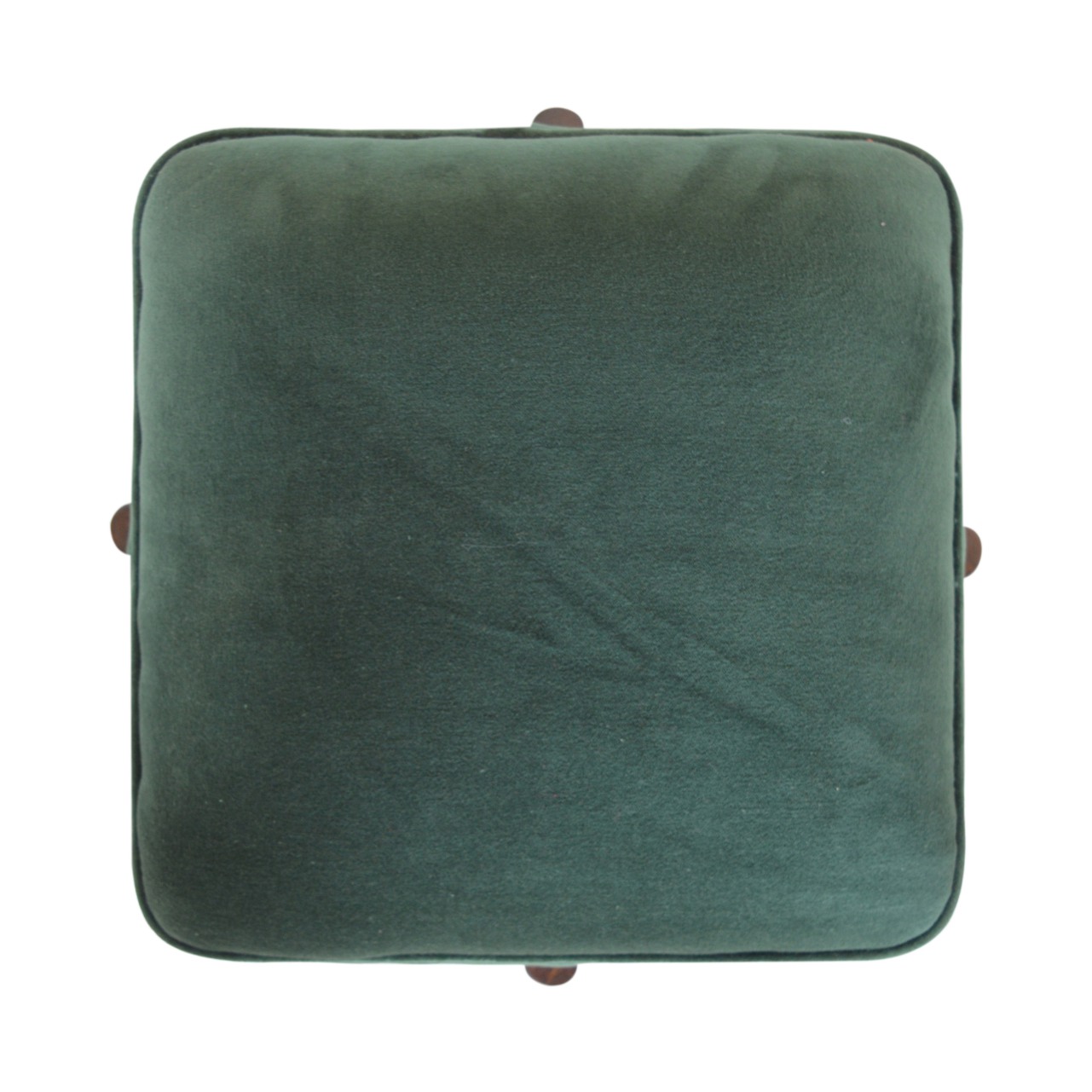 Emerald Velvet Solid Wood Footstool - Image 6