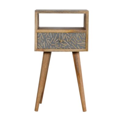 Mini Cement Chip Drawer Bedside