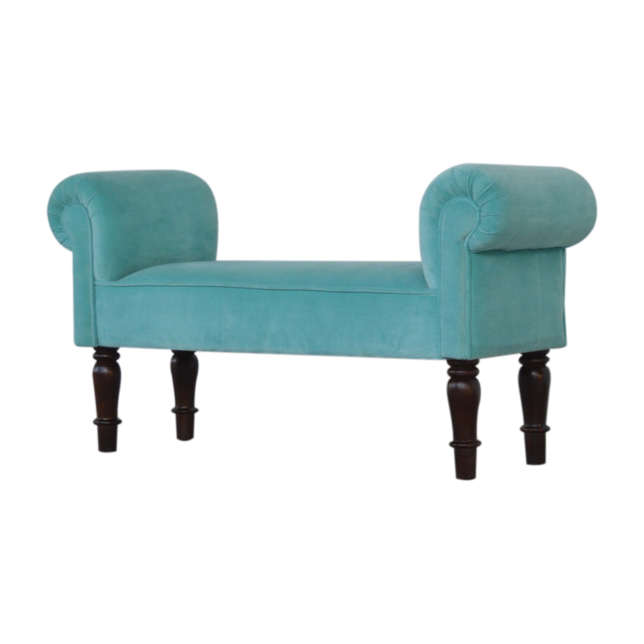 Aqua Velvet Bench - Image 3