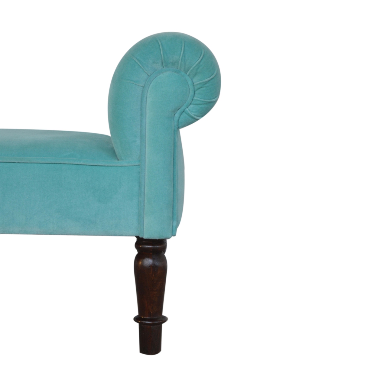 Aqua Velvet Bench - Image 4