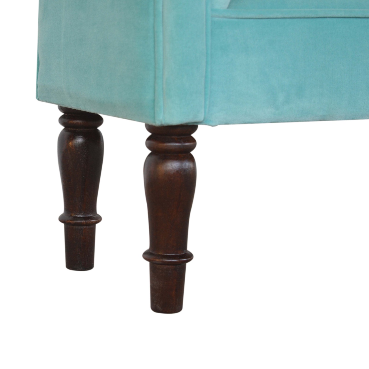 Aqua Velvet Bench - Image 7