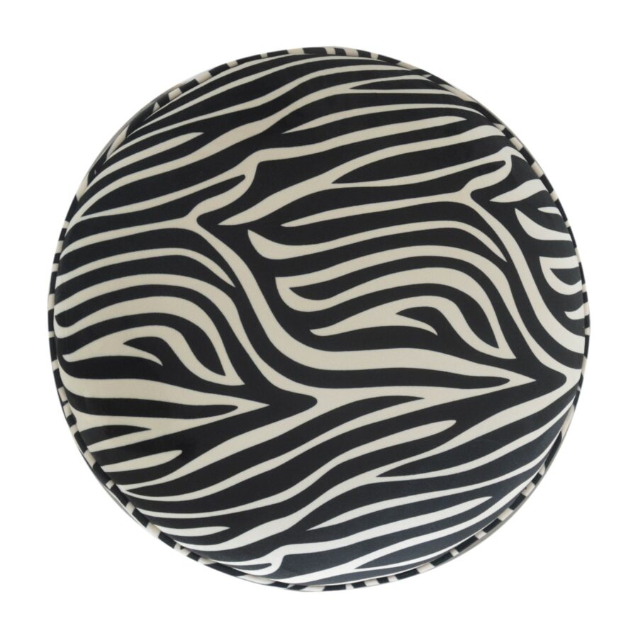 Zebra Nordic Style Footstool - Image 8