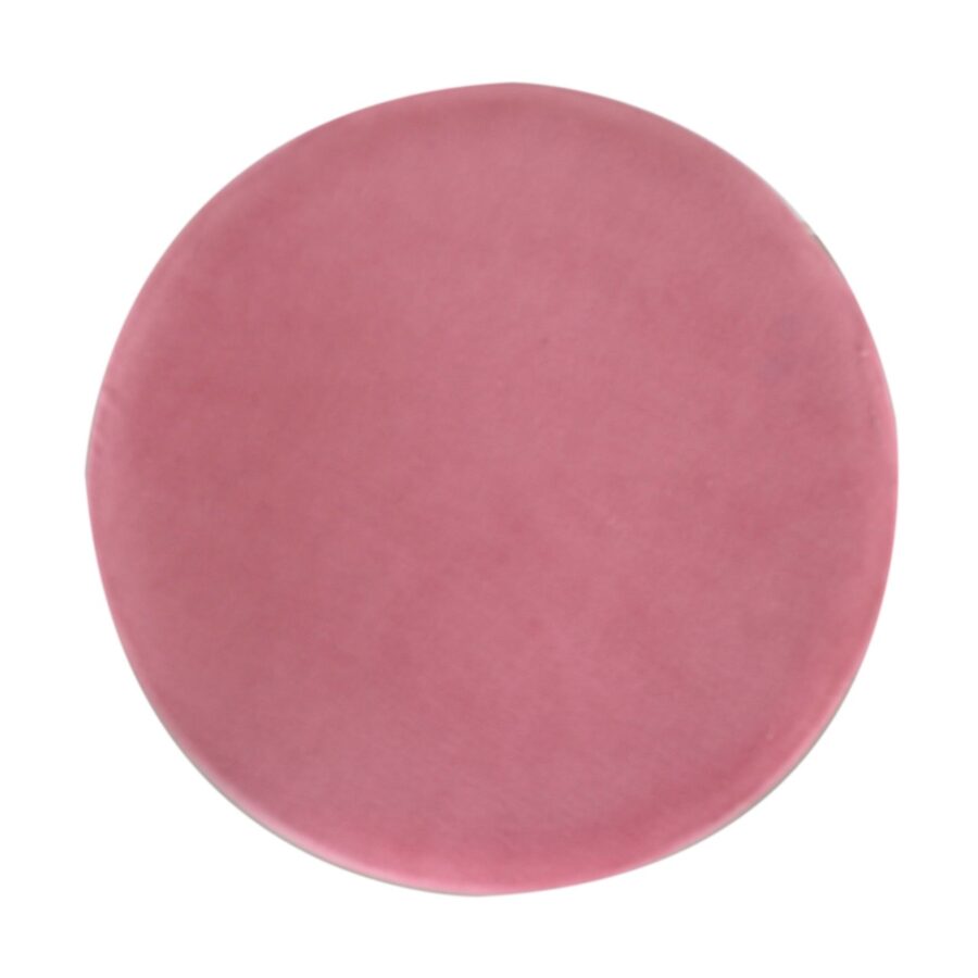 Large Pink Footstool with Gold Base - Image 2