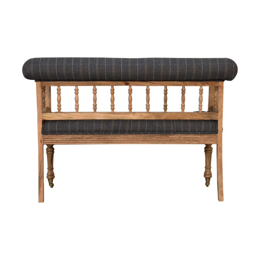 Pewter Deep Button Hallway Bench - Image 10