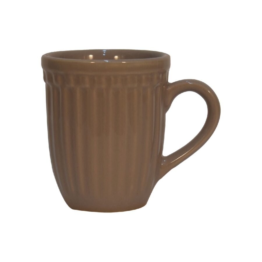 in3104 beige ribbed mug set of 4