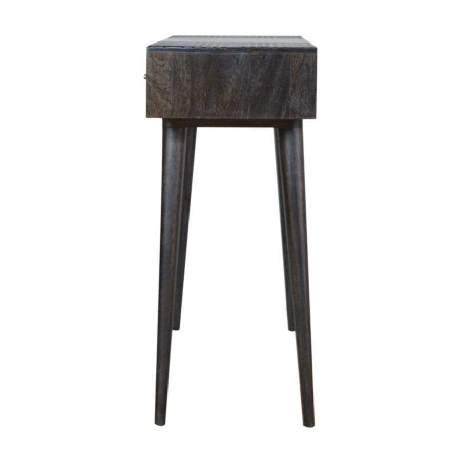 in1047 ash black 3 drawer console table