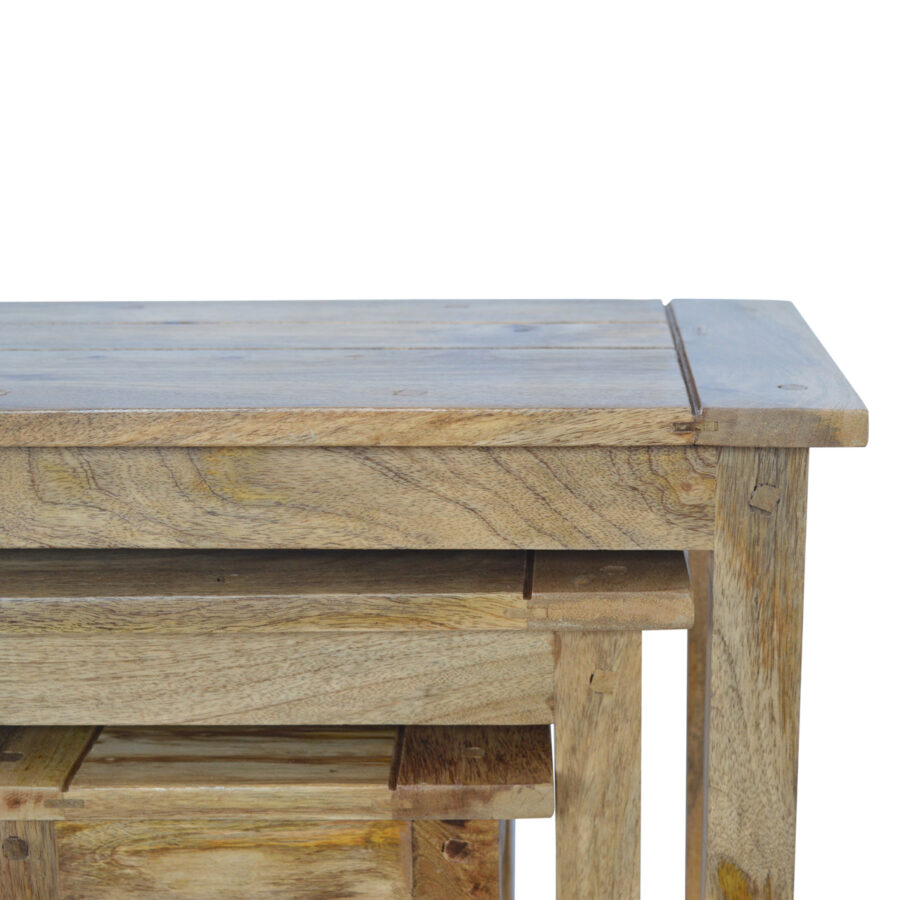 asb307 solid wood stool set of 3