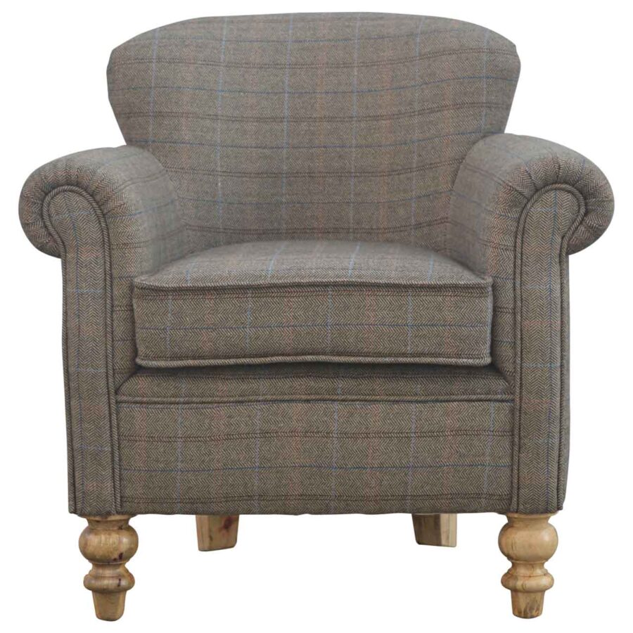 in119 multi tweed armchair