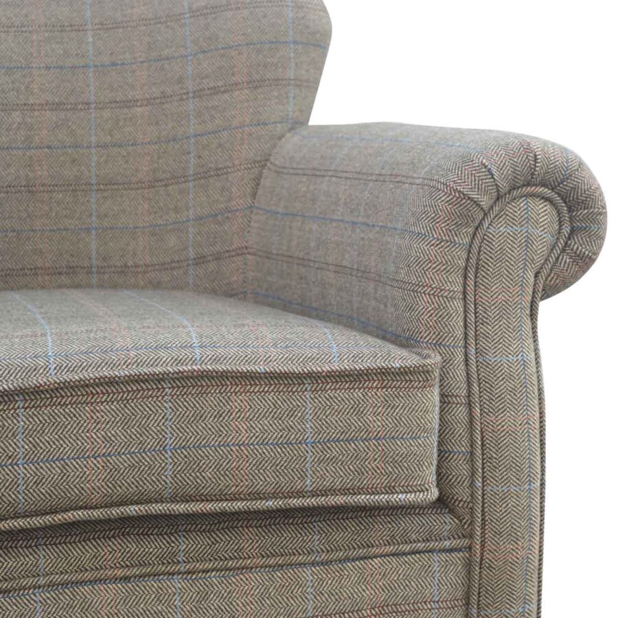 in119 multi tweed armchair