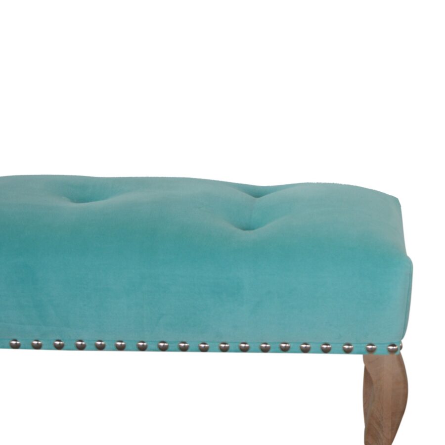 in1417 french style turquoise bench