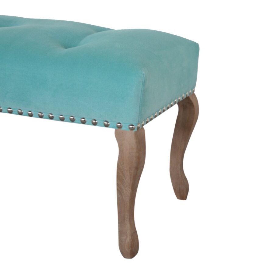 in1417 french style turquoise bench