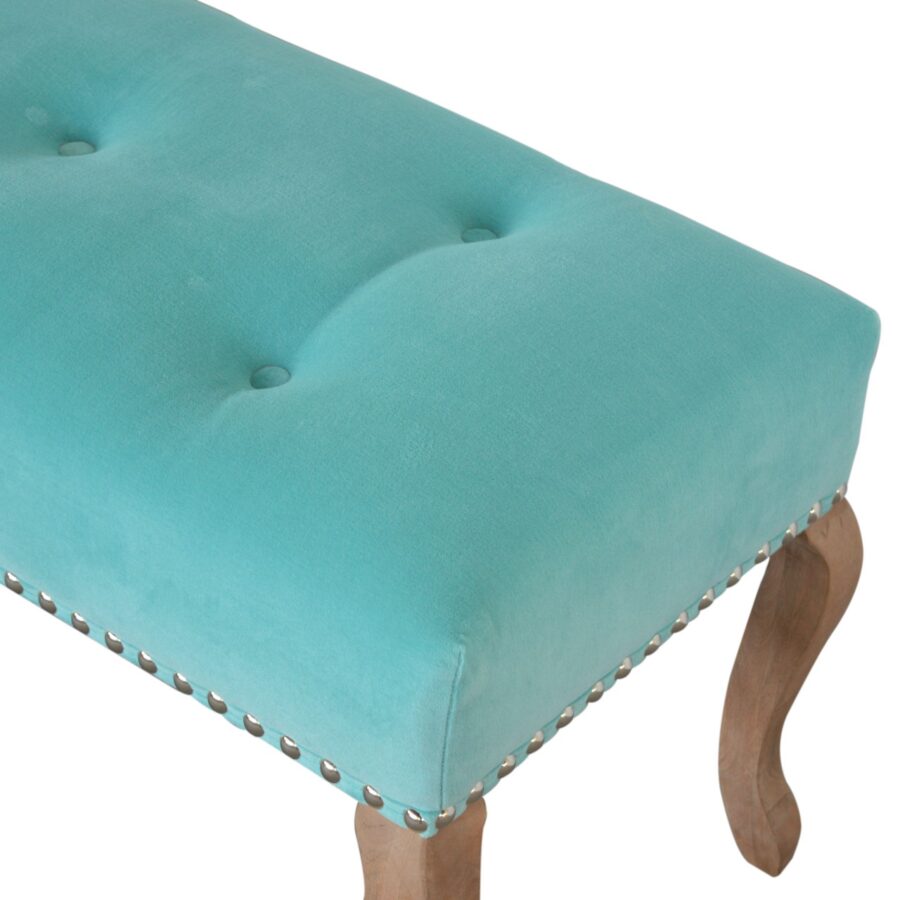 in1417 french style turquoise bench