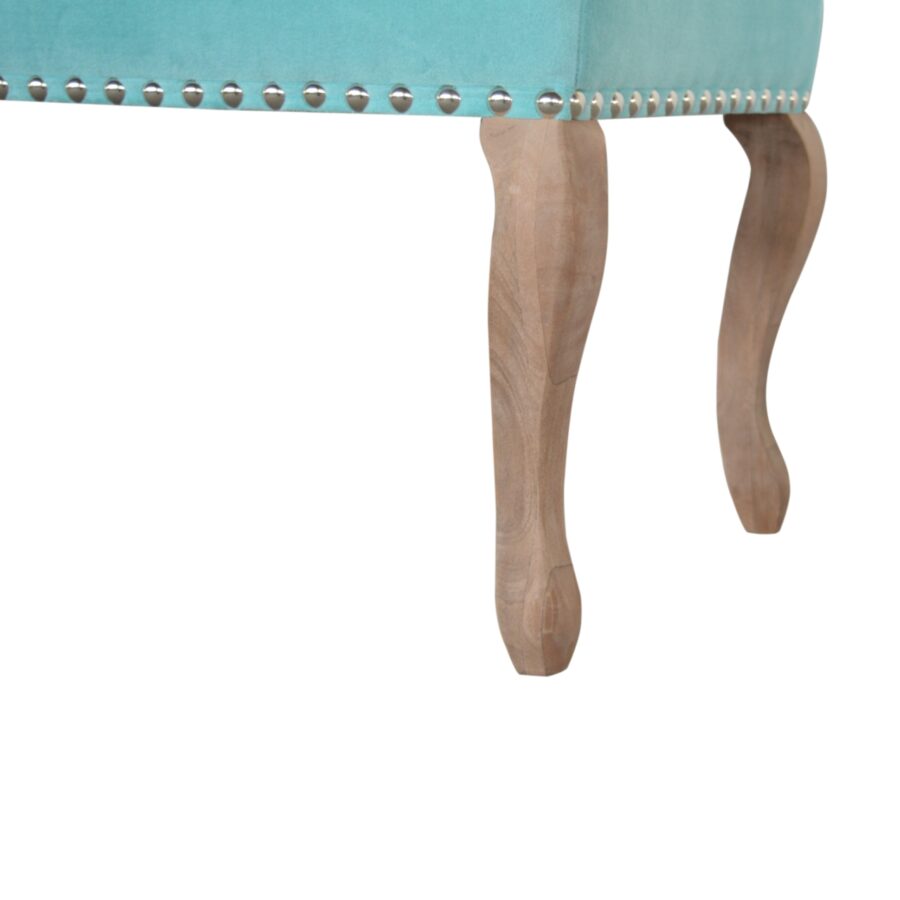 in1417 french style turquoise bench