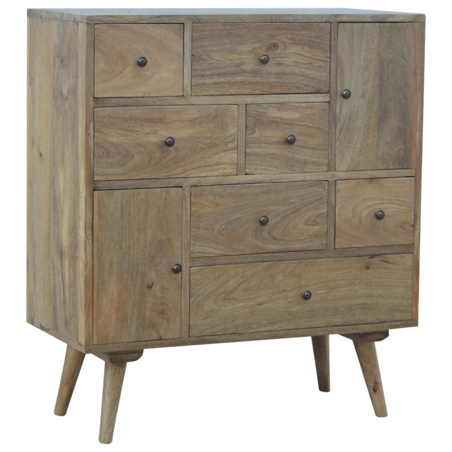 in144 scandinavian styled solid wood multi drawer cabinet