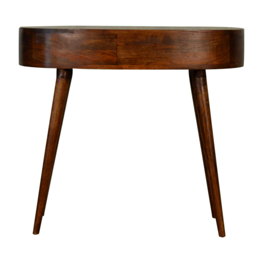 in1489 chestnut rounded writing desk