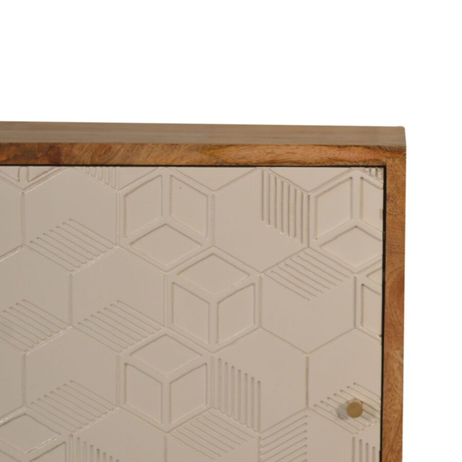 in1532 acadia white door bedside