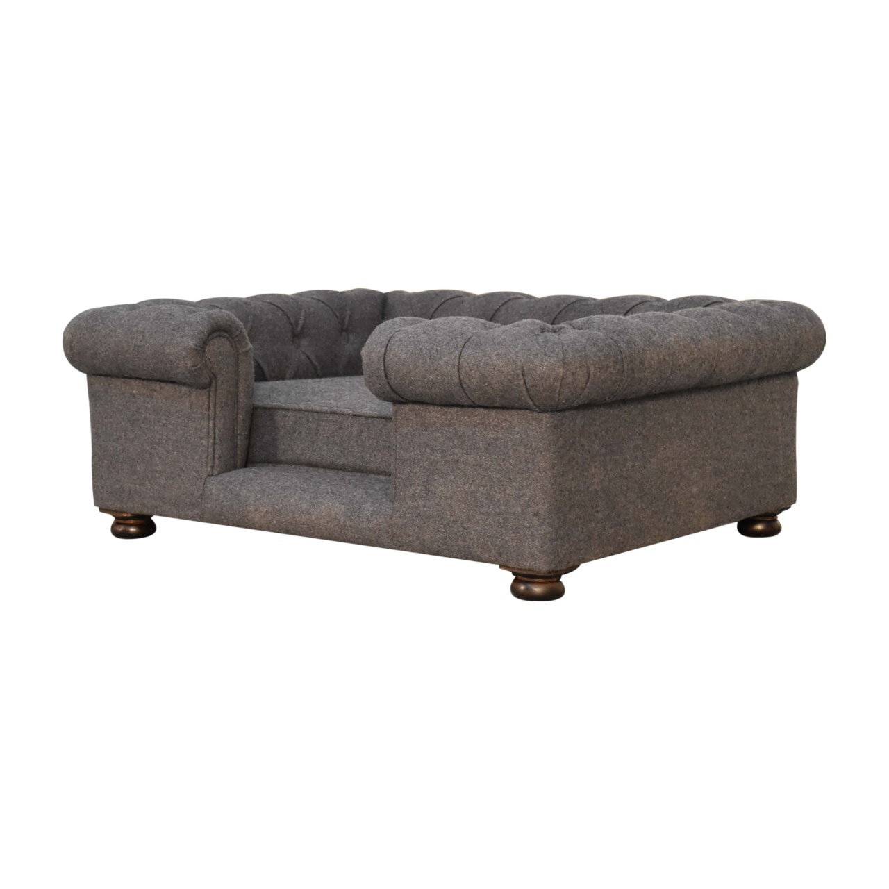 in1590 battleship tweed deep button pet sofa bed