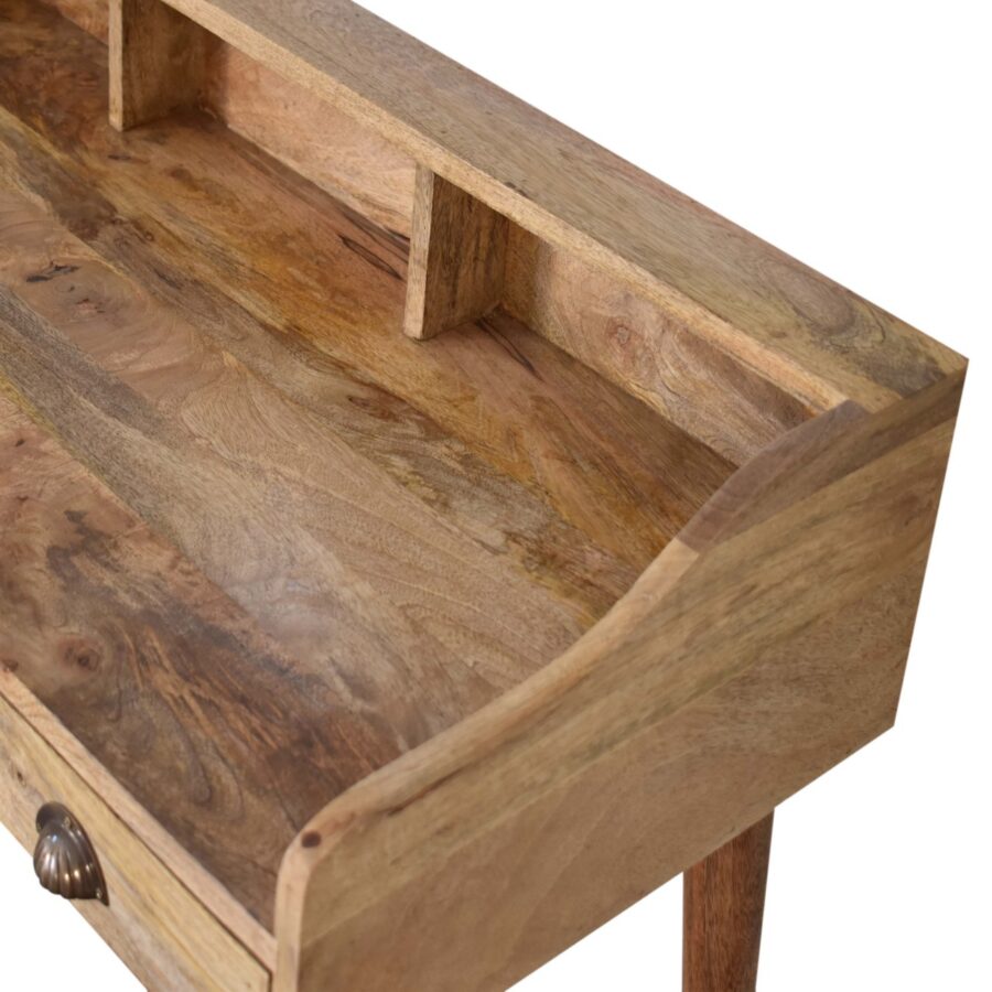in1608 nordic style gallery back writing desk with cable access