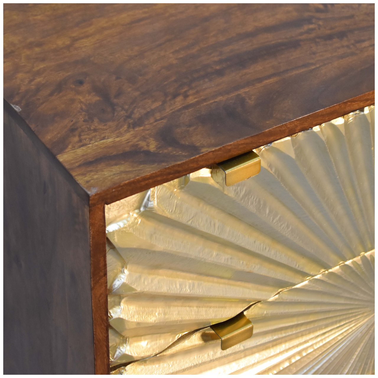 in2125 manila gold chest with tapered legs