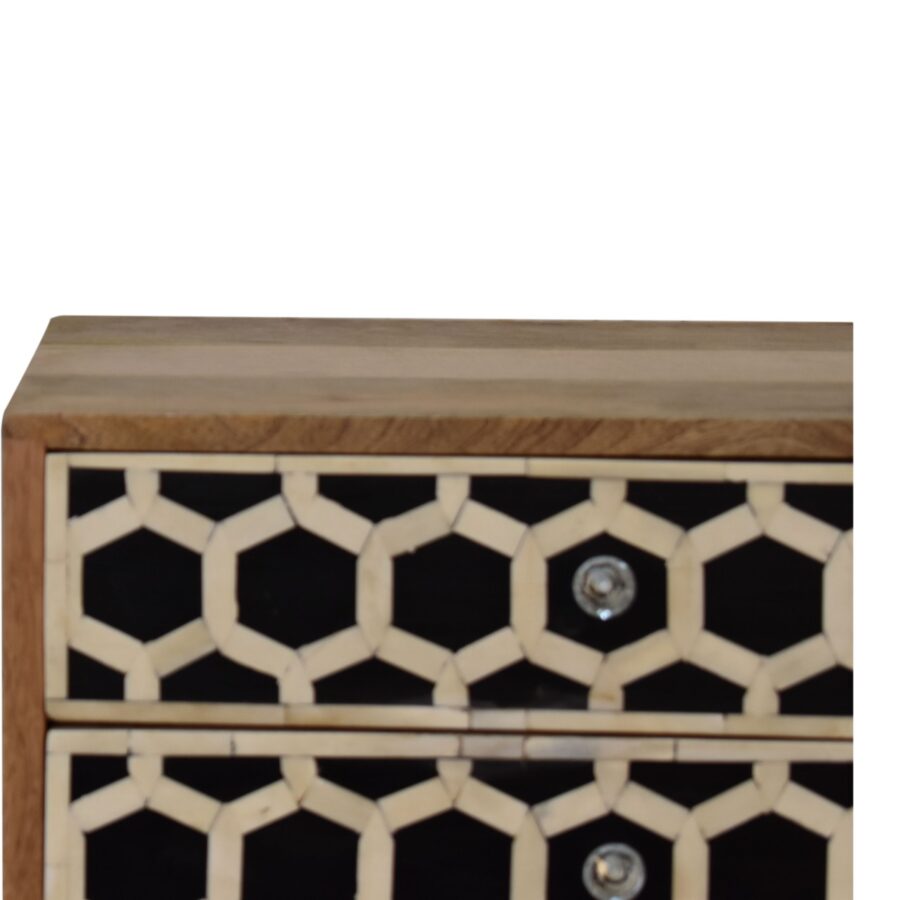 in2130 bone inlay scandinavian style bedside