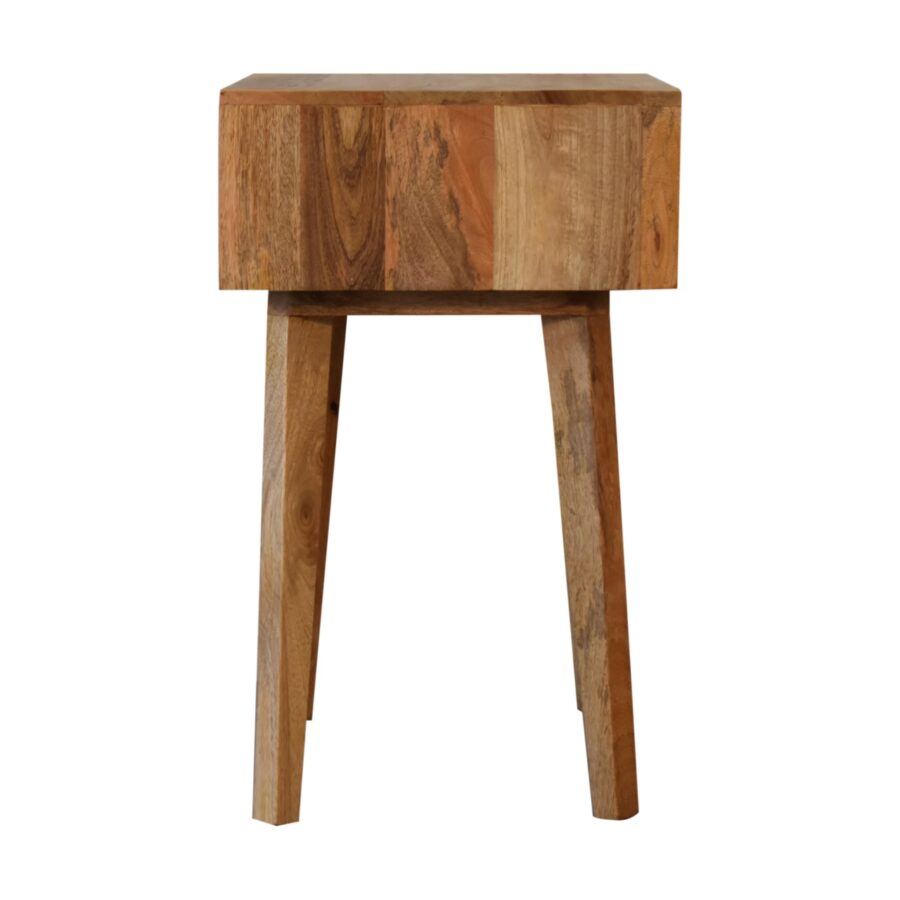 in2144 bone inlay bedside with tapered legs