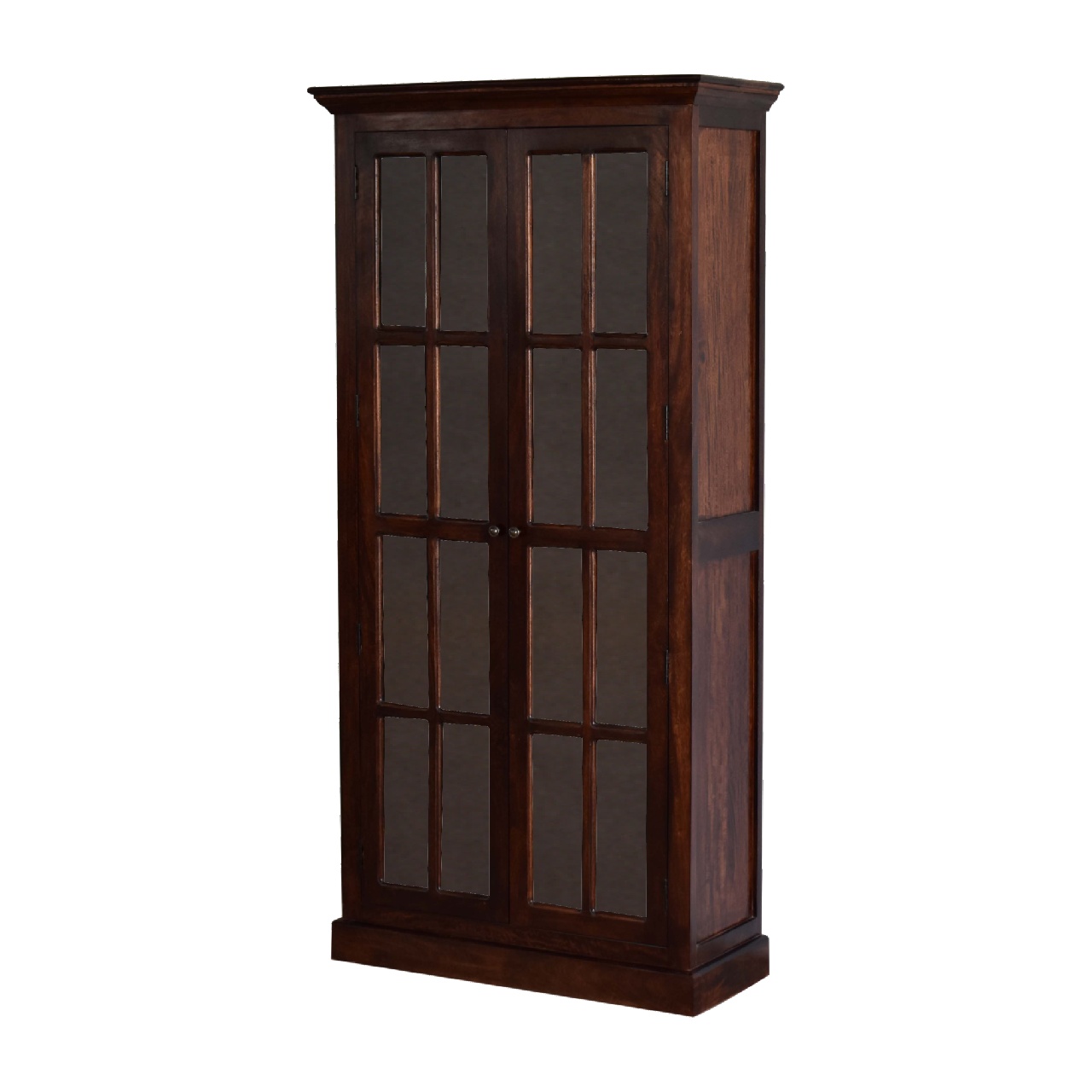in3365 cherry tall cabinet with glazed doors