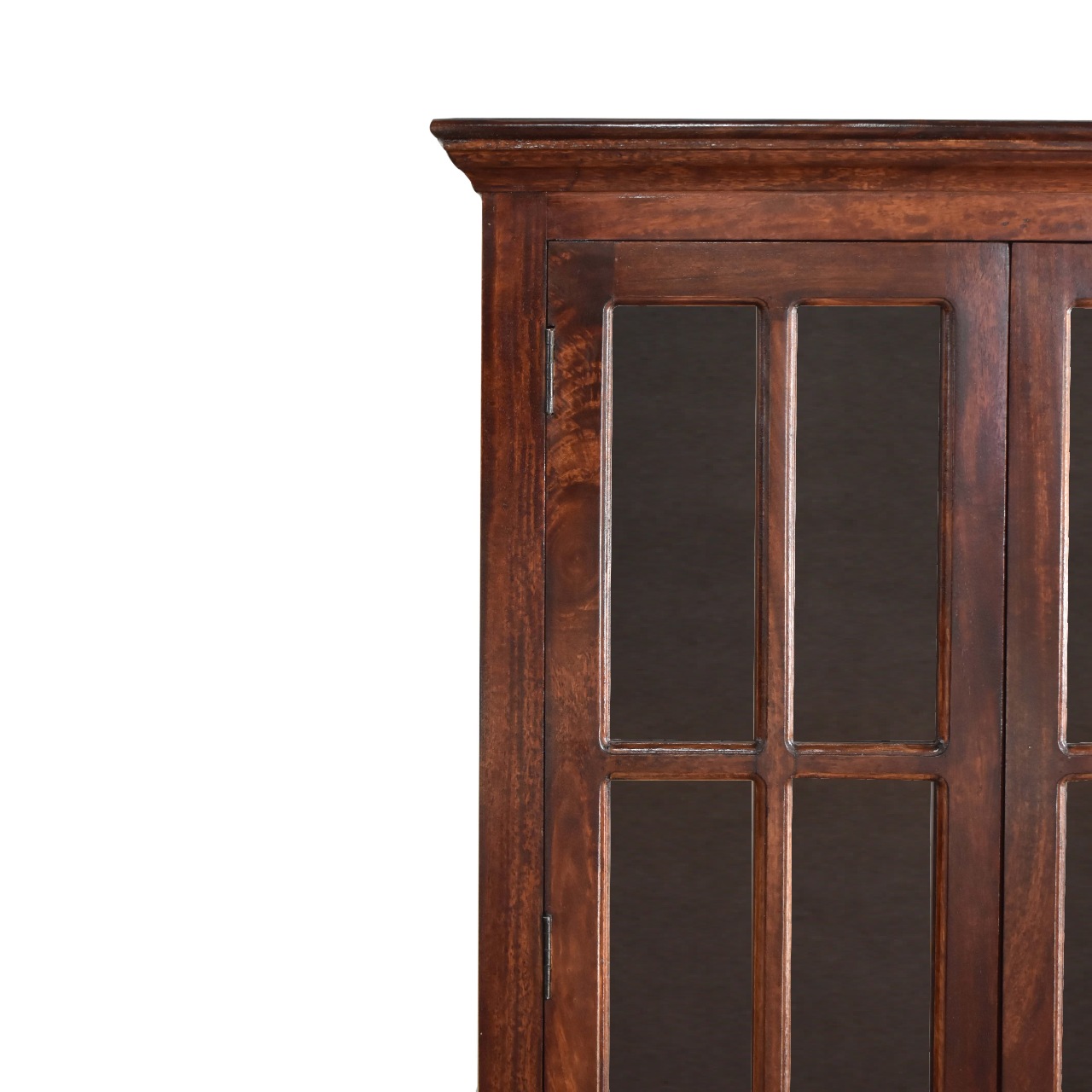 in3365 cherry tall cabinet with glazed doors