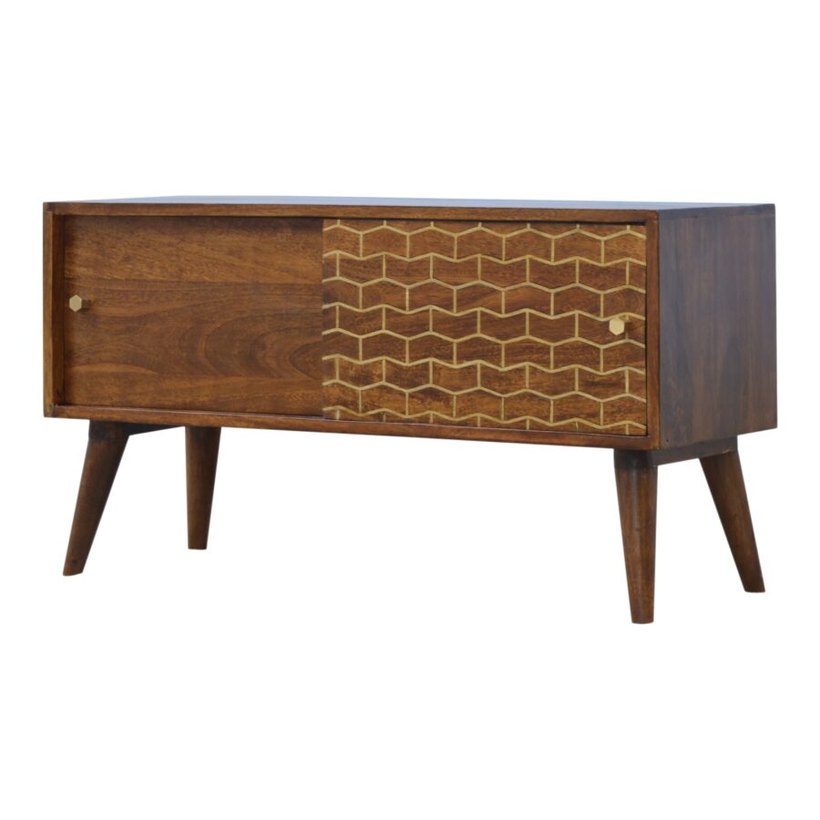 in346 gold art pattern sideboard