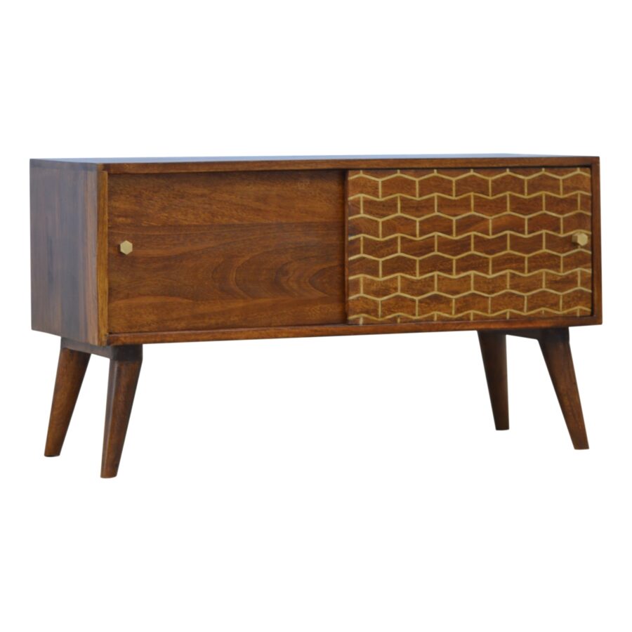 in346 gold art pattern sideboard