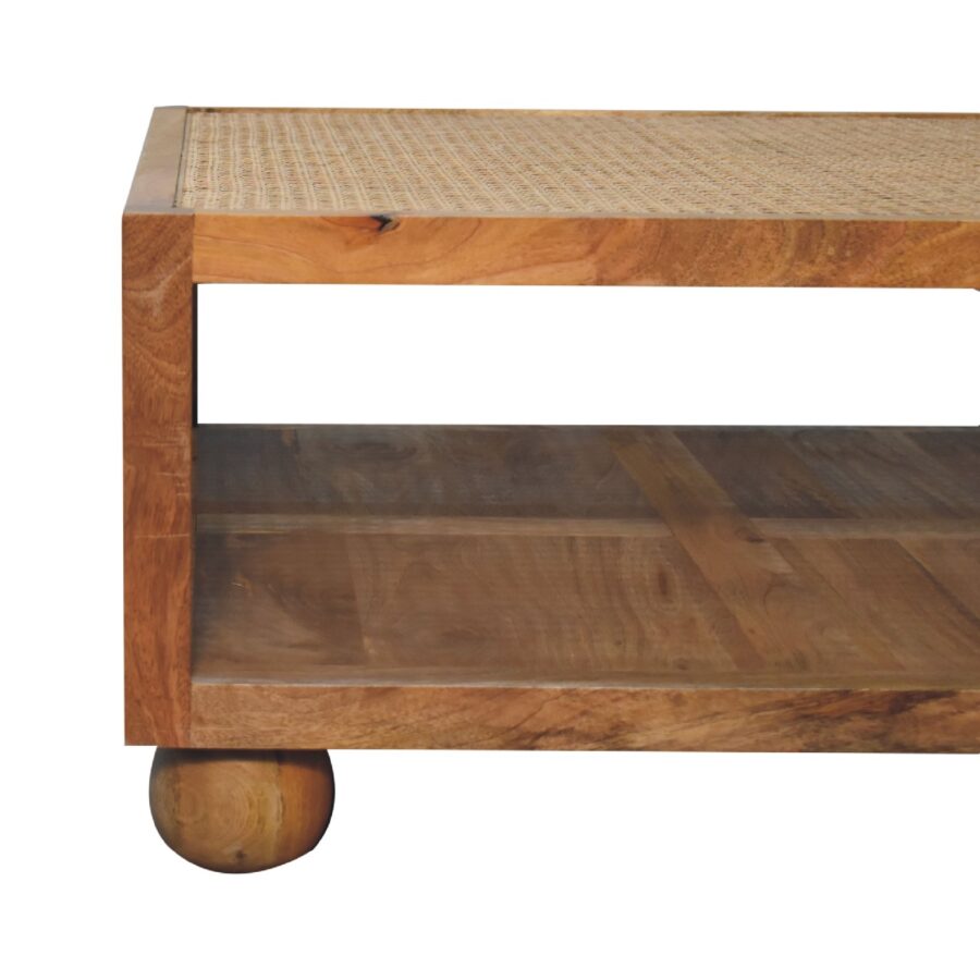 in3464 large rattan coffee table