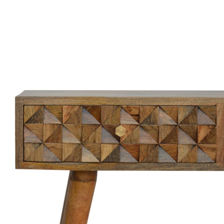 in721 diamond carved console table