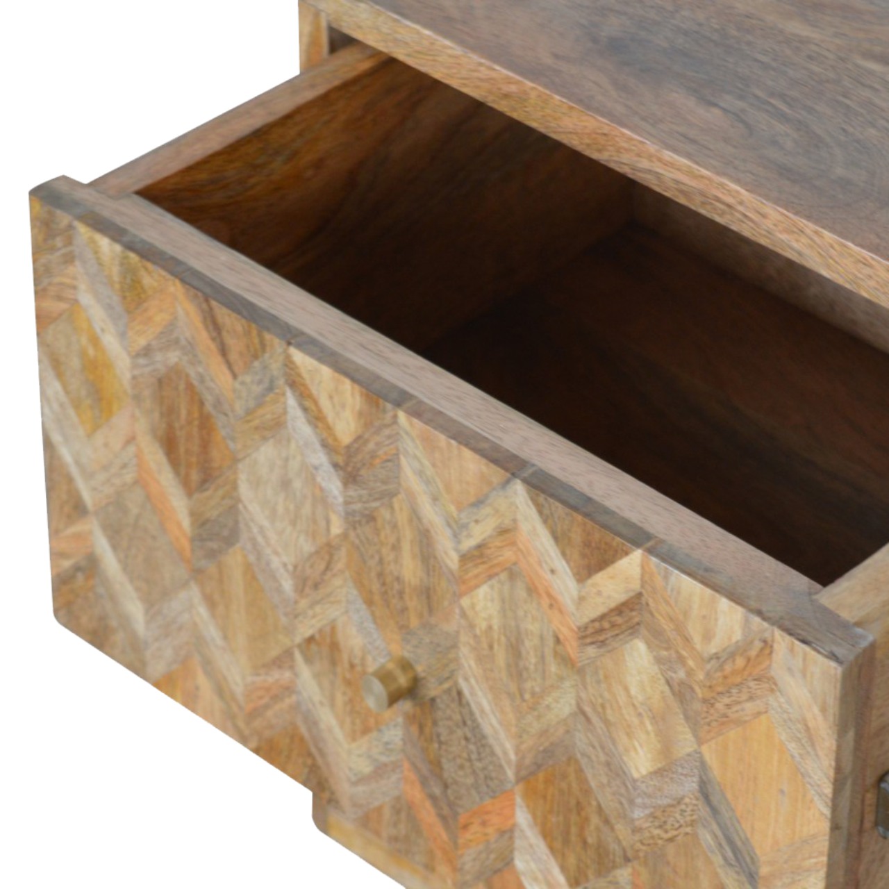 in755 assorted oak ish bedside