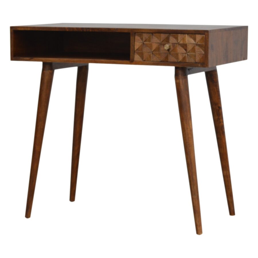 in787 chestnut diamond carved writing desk