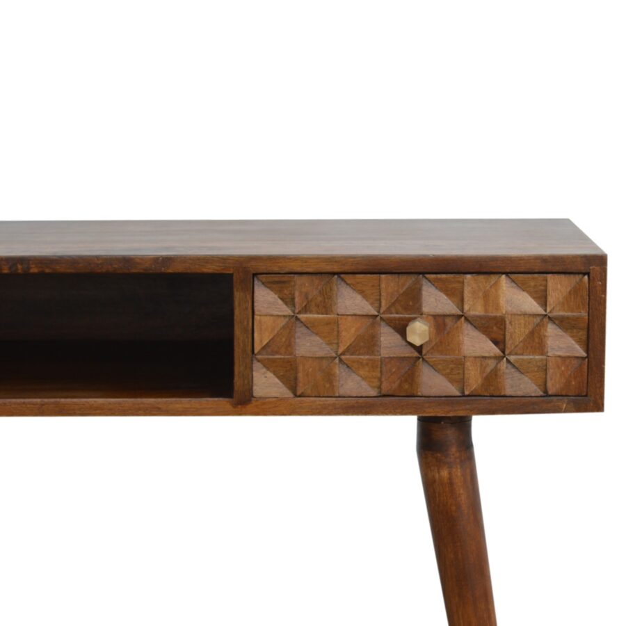 in787 chestnut diamond carved writing desk