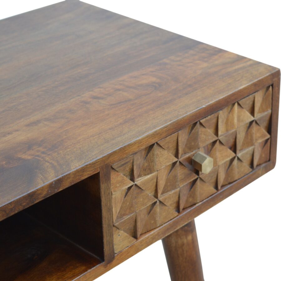 in787 chestnut diamond carved writing desk
