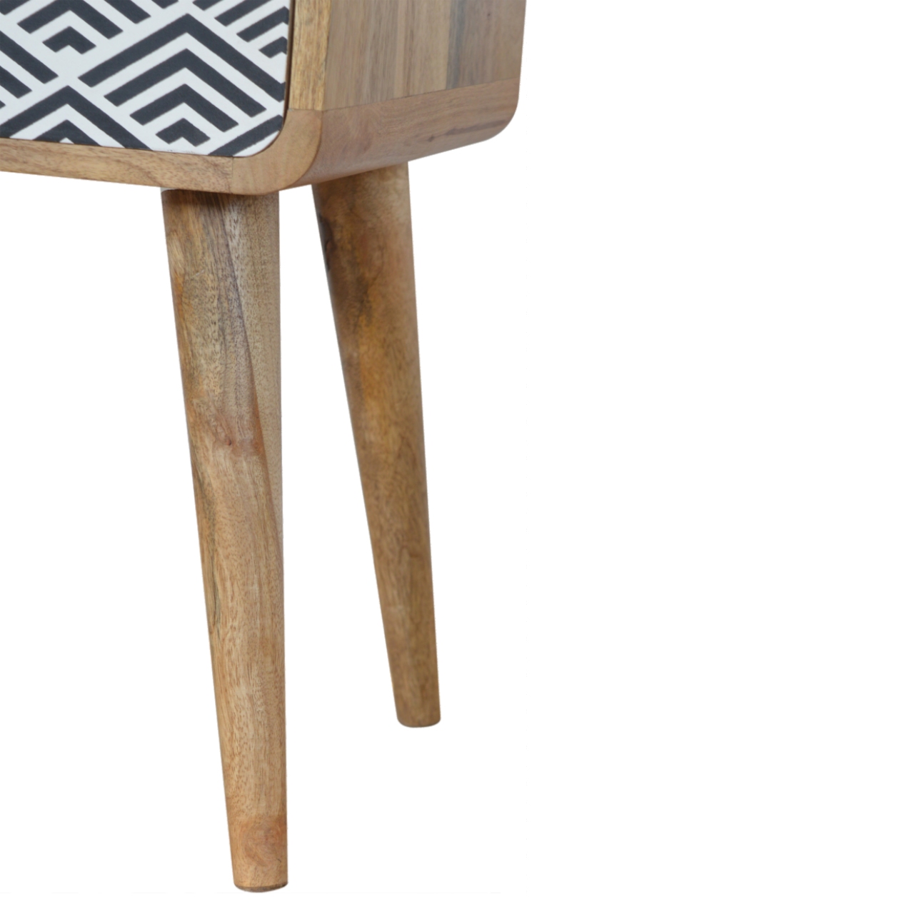 in828 monochrome print bedside