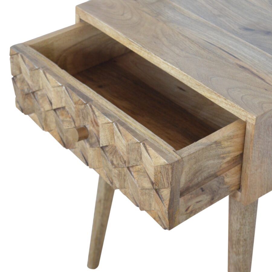 in844 cube carved bedside