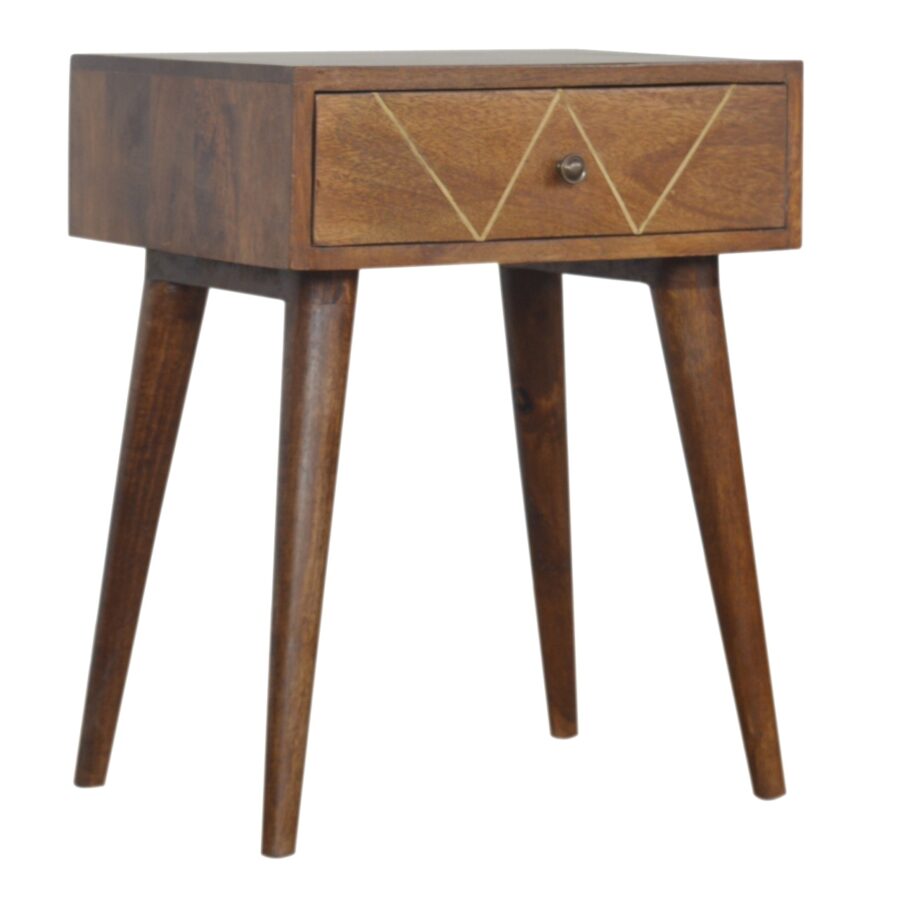 in842 gold art pattern bedside