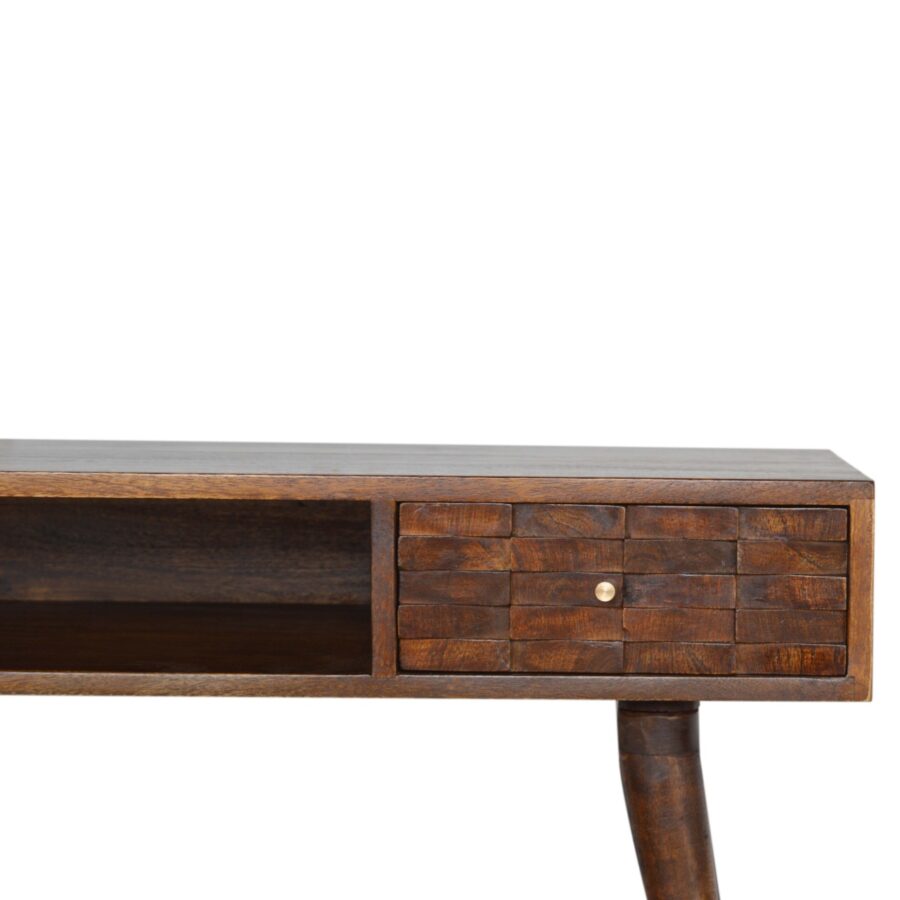 in995 tile carved chestnut writing desk