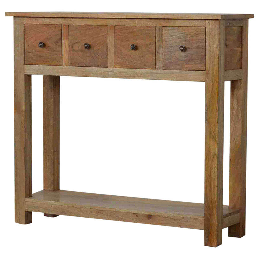country style coffee table with 4 drawers