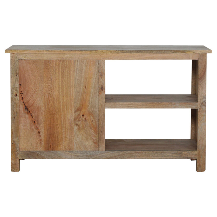 country style media unit with 3 drawers