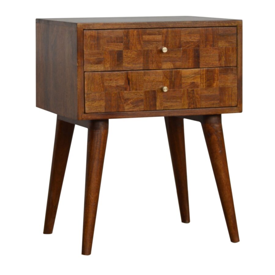 in1010 varied chestnut bedside