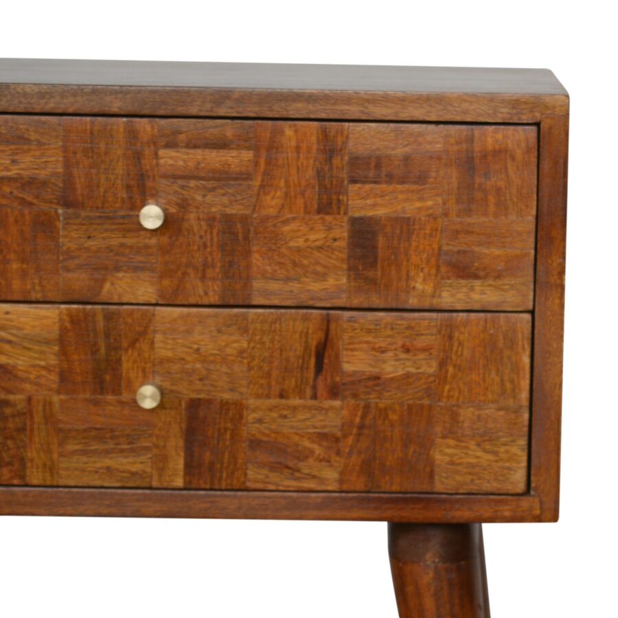 in1010 varied chestnut bedside