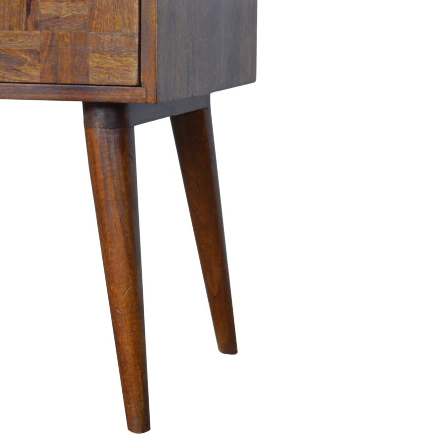 in1010 varied chestnut bedside
