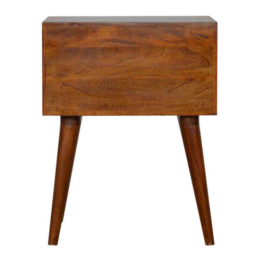 in1010 varied chestnut bedside