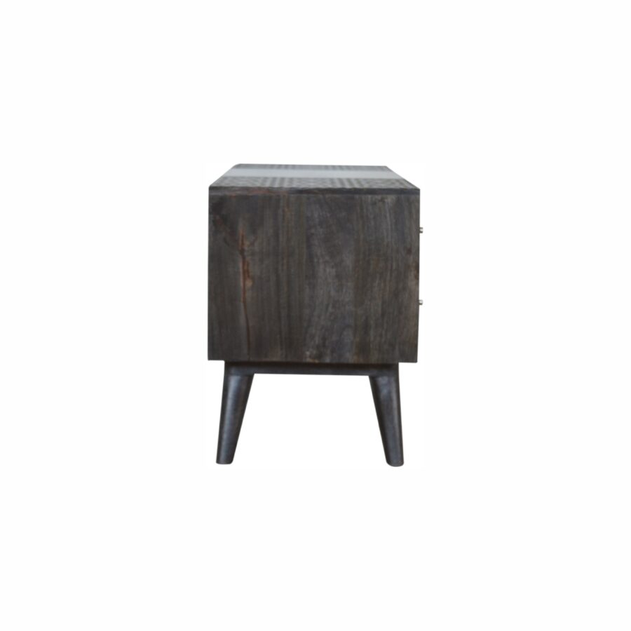 ash black 4 drawer media unit