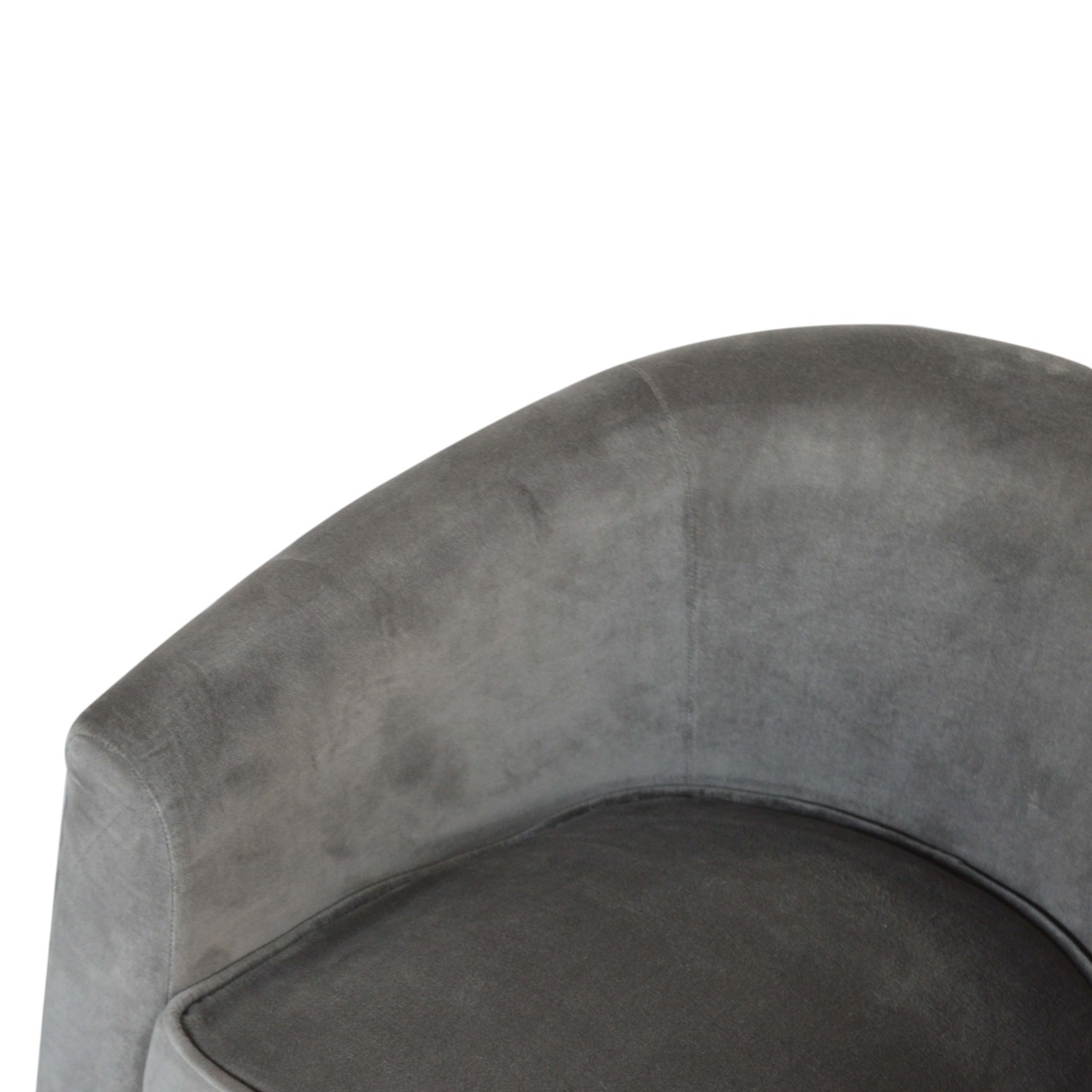 in1268 grey velvet nordic style armchair