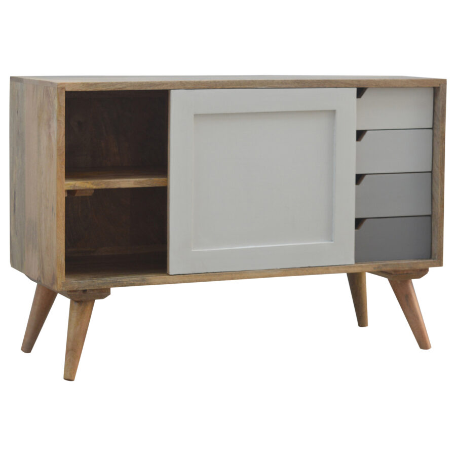 in136 grey gradient sliding sideboard
