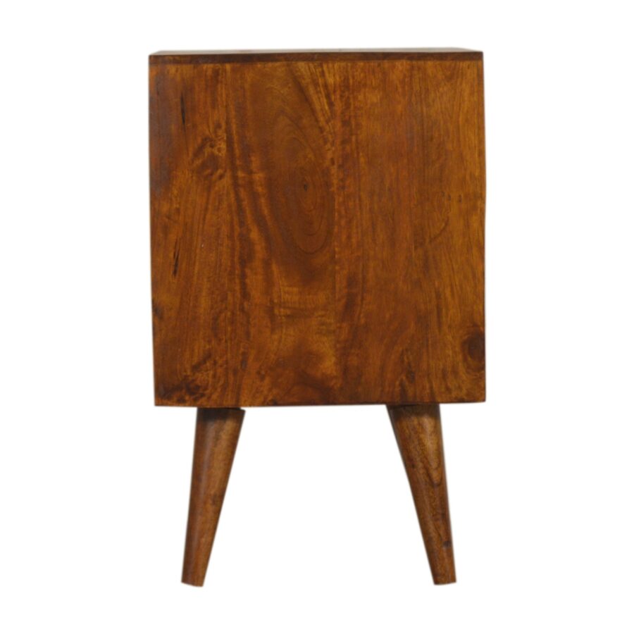 in1486 multi chestnut bedside with removeable drawers